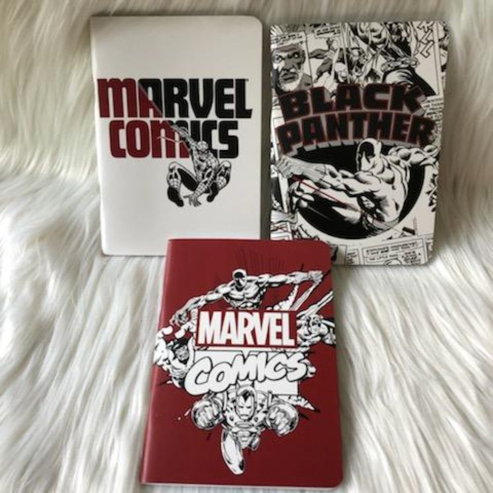 Marvel Comics Set of 3 Notebooks